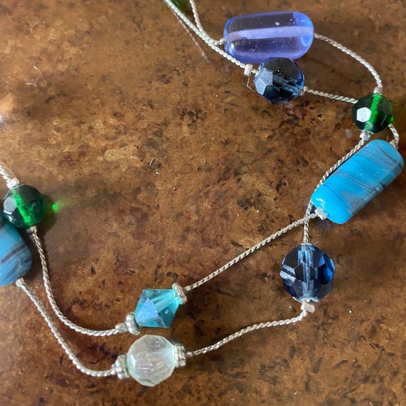 Lia Sophia 2 strand multicolor beaded necklace - Picture 4 of 4